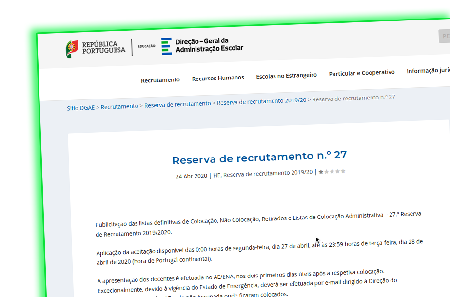 Reserva de recrutamento n.º 27 