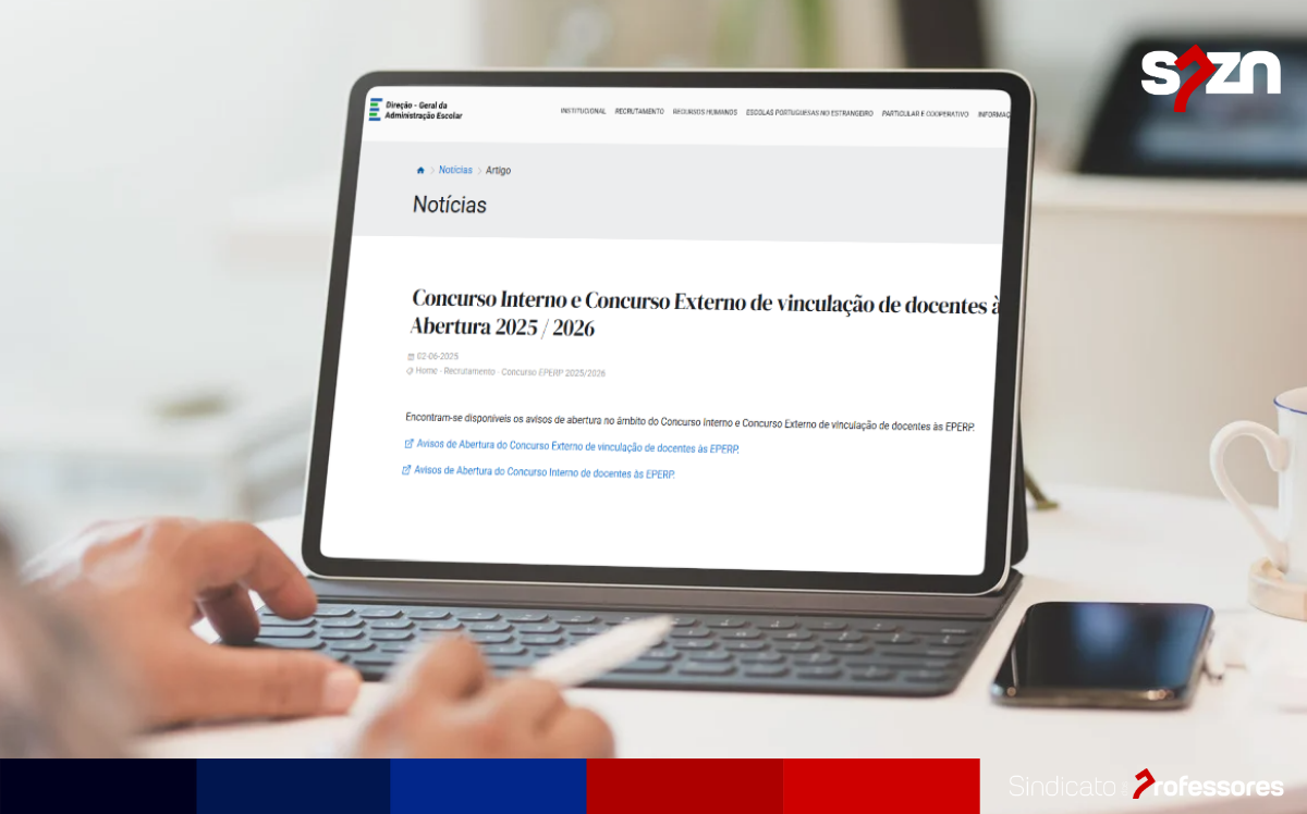 Concurso Interno e Concurso Externo de vinculação de docentes às EPERP - Avisos de Abertura 2025 / 2026