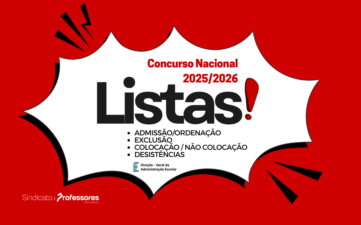 Concurso Nacional 2025/2026 - Listas Definitivas