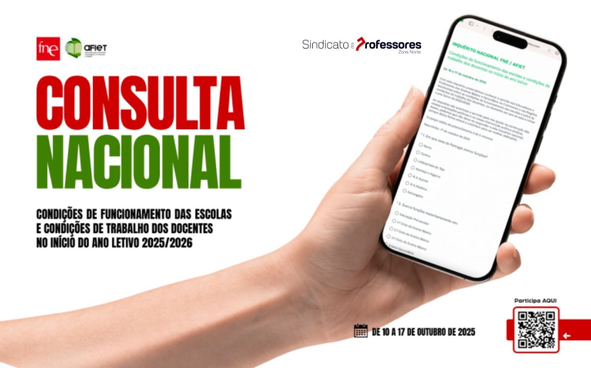 Condições de funcionamento das escolas e condições de trabalho dos docentes no início do ano letivo