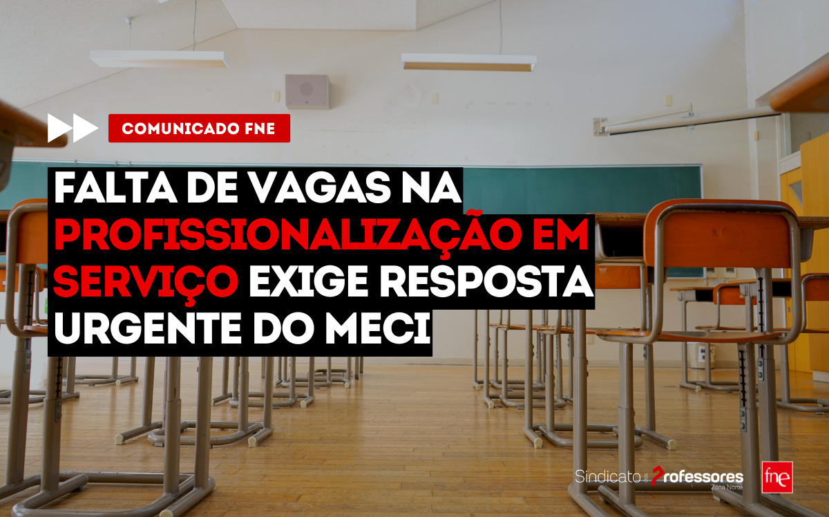 Falta de vagas na Profissionalização em Serviço exige resposta urgente do MECI